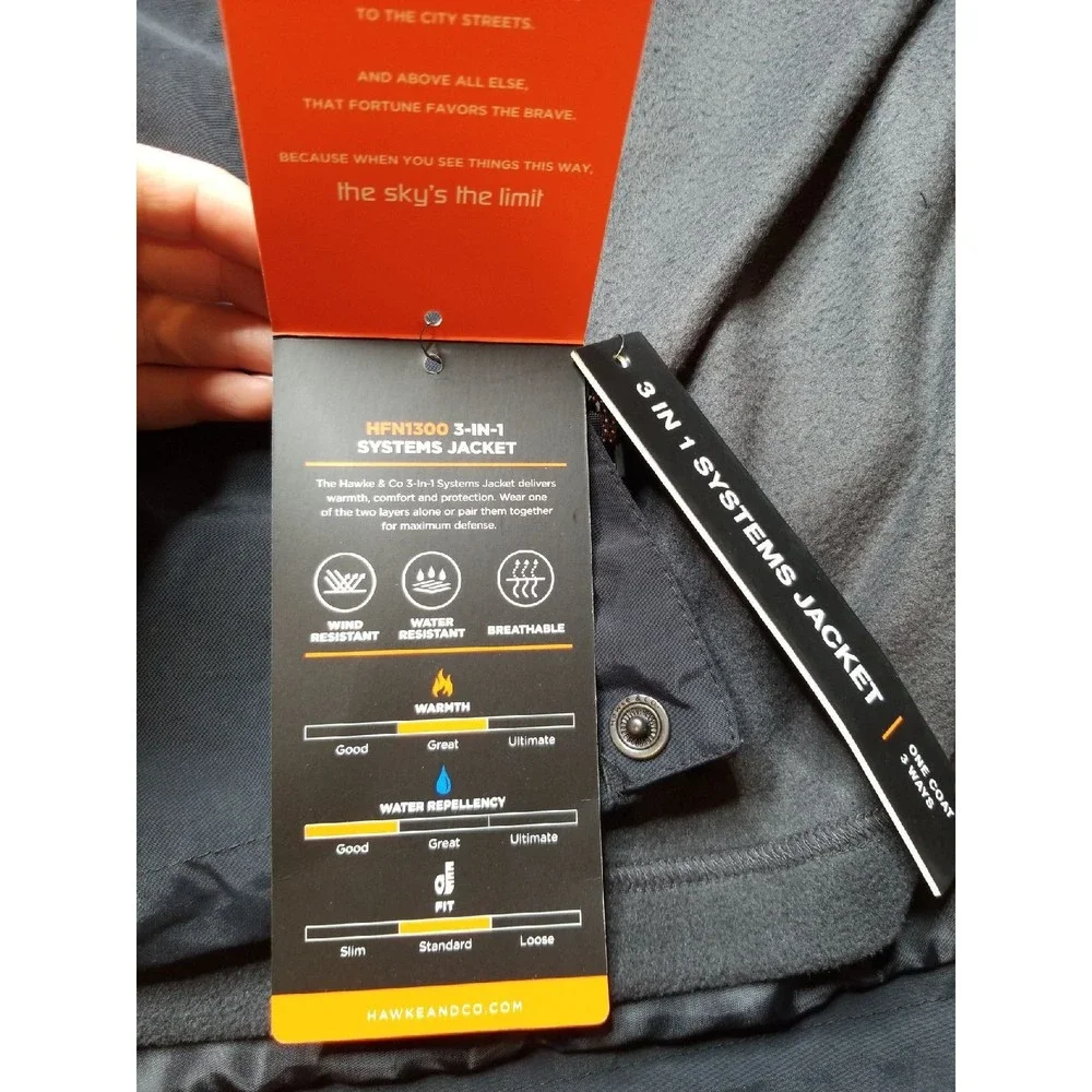 Hawke & Co 3-in-1 systems jacket, XL blk - Picture 4 of 5